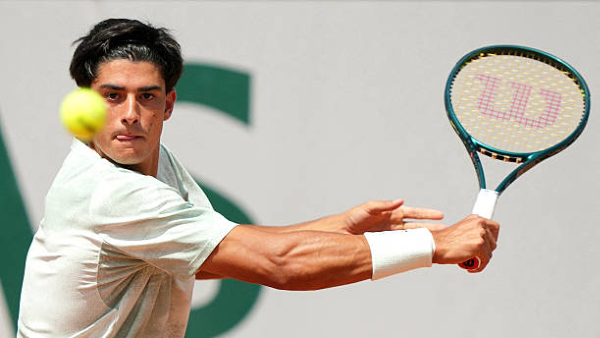 Federico Cinà, en Roland Garros 2026. Foto: gettyimages
