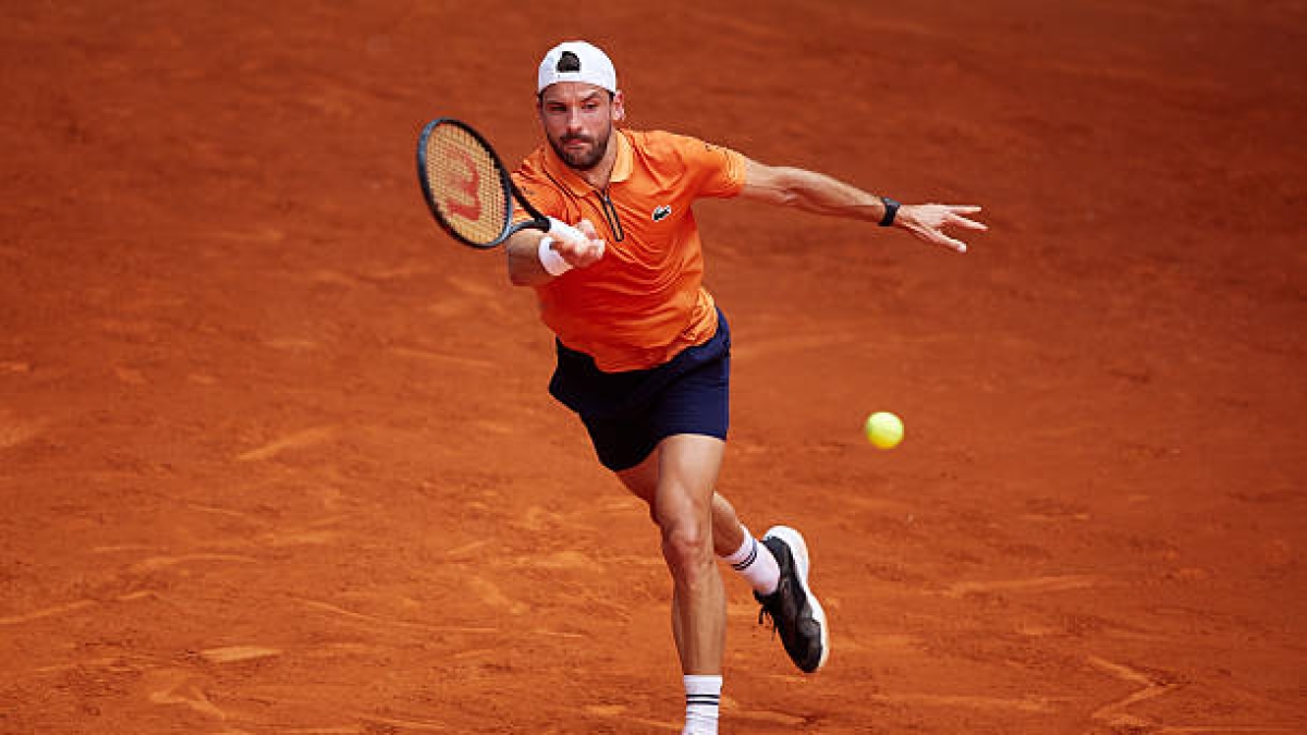 Grigor Dimitrov pierde en Burdeos. Foto: gettyimages