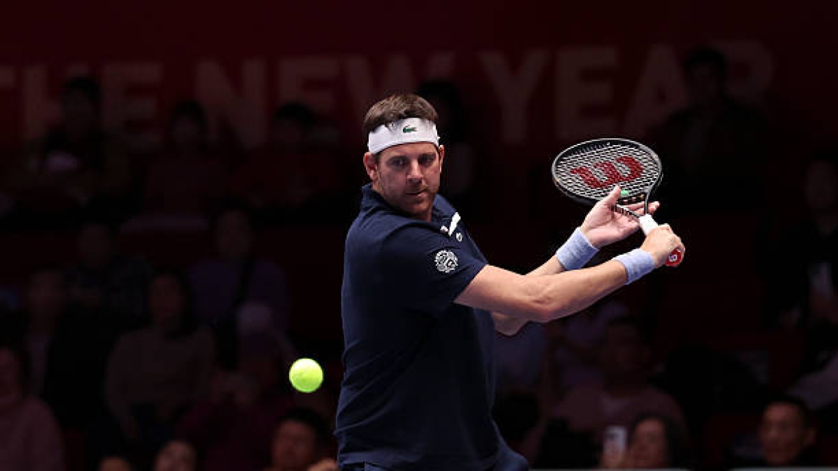 Juan Martín Del Potro, exhibición. Foto: gettyimages
