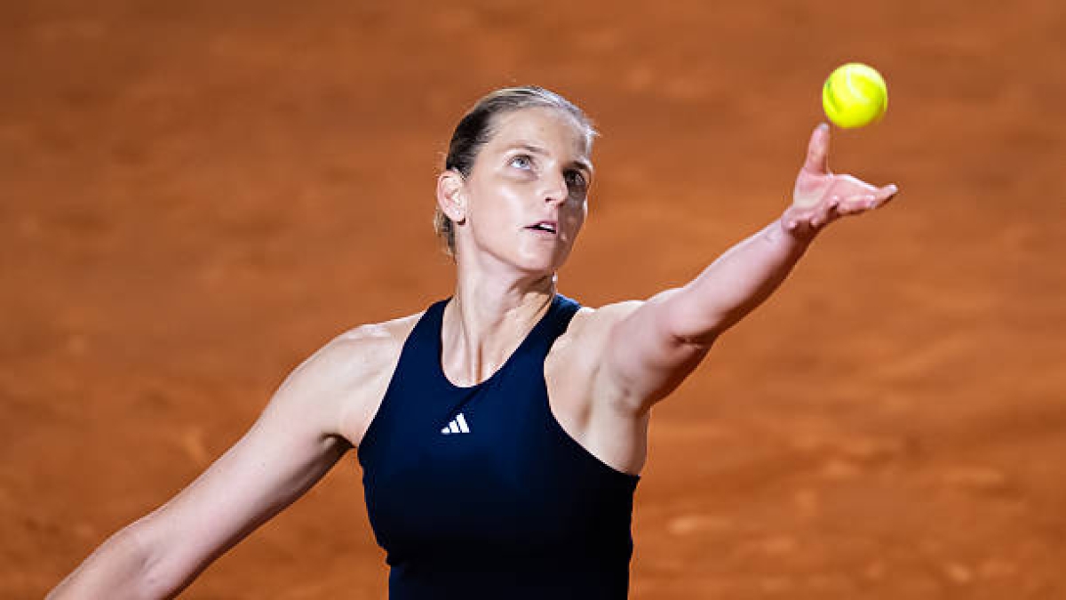 Karolina Pliskova, en octavos del WTA Roma. Foto: gettyimages