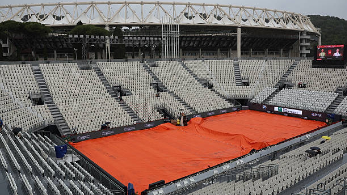 Lluvia en Roma este domingo. Foto: gettyimages