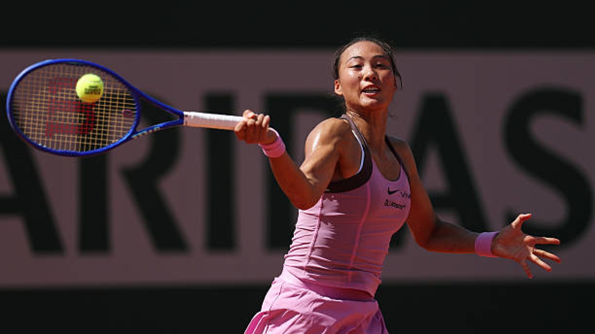 Qinwen Zheng loses at Roland Garros 2026. Photo: gettyimages