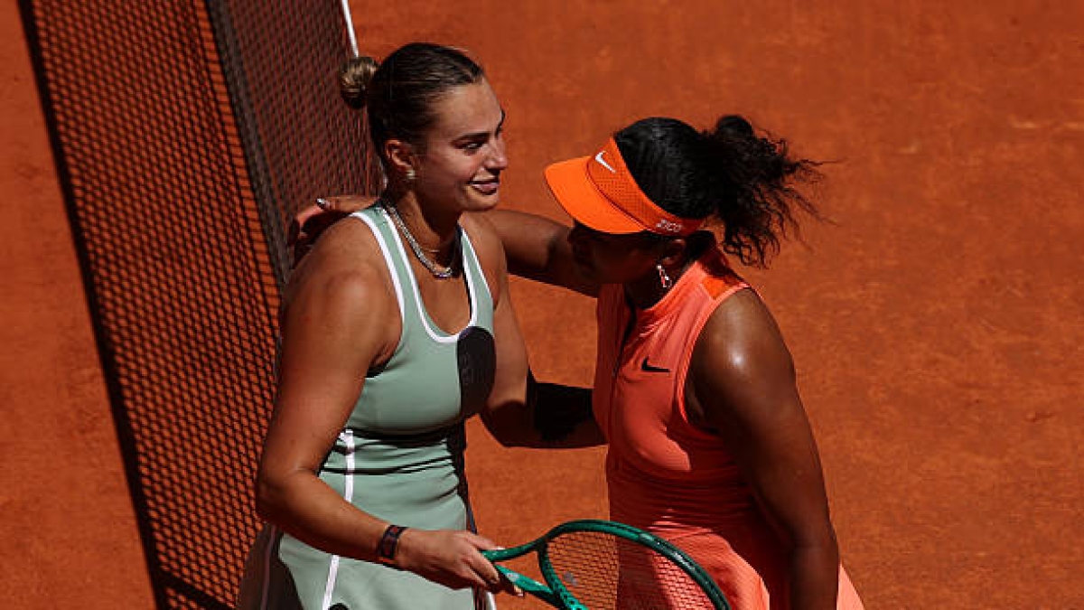Sabalenka y Osaka, sesión nocturna de Roland Garros. Foto: gettyimages