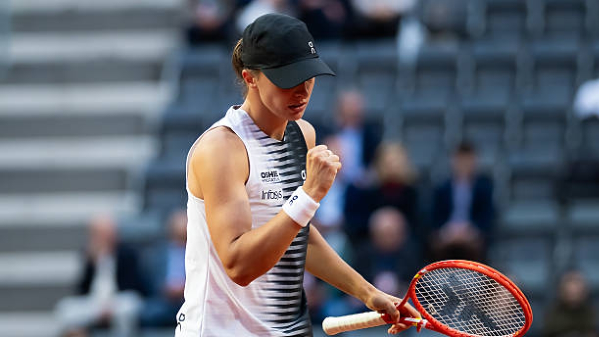 Iga Swiatek va jouer avec Osaka à Rome. Photo : gettyimages