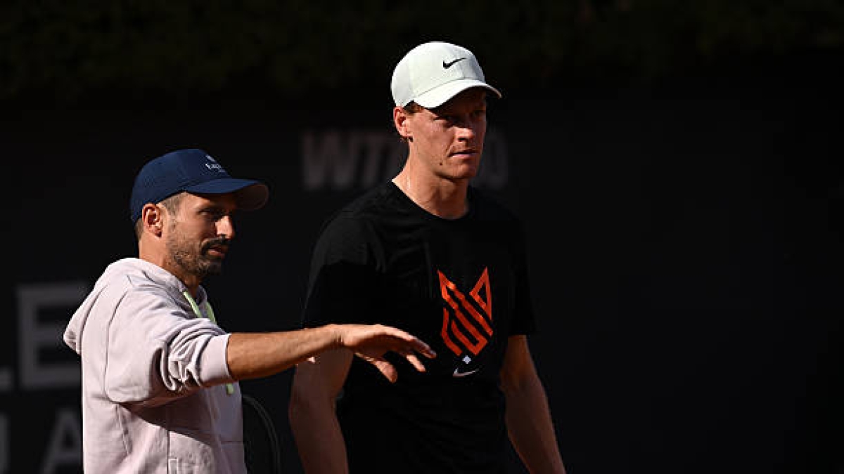 Simone Vagnozzi talks about Sinner's schedule. Photo: gettyimages