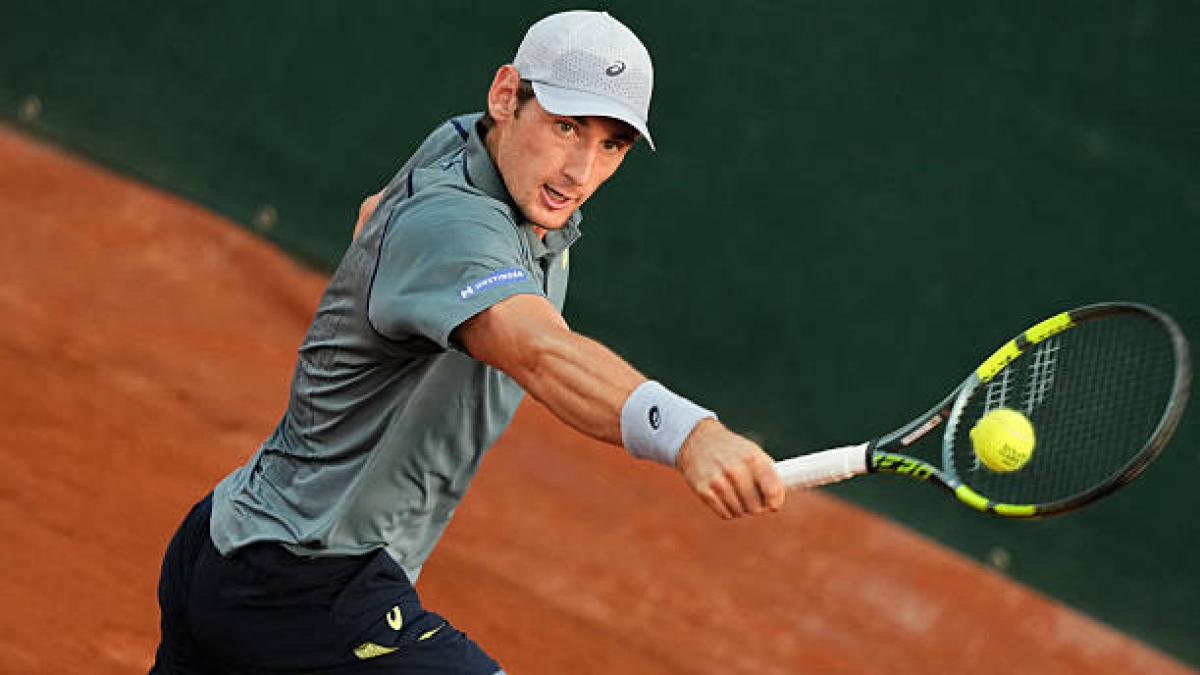 Valentin Royer, prochain adversaire de Djokovic. Photo : gettyimages