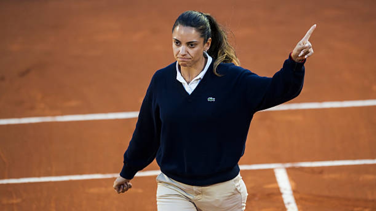 Ana Carvalho, juez de silla en Roland Garros. Foto: gettyimages