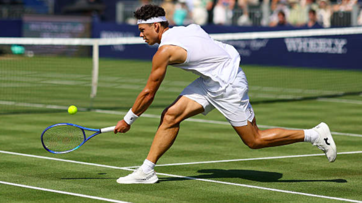 Ben Shelton affirms that he already has the last piece to shine on grass. Source: Getty

Ben Shelton affirme qu'il a déjà la dernière pièce pour briller sur herbe. Source : Getty.