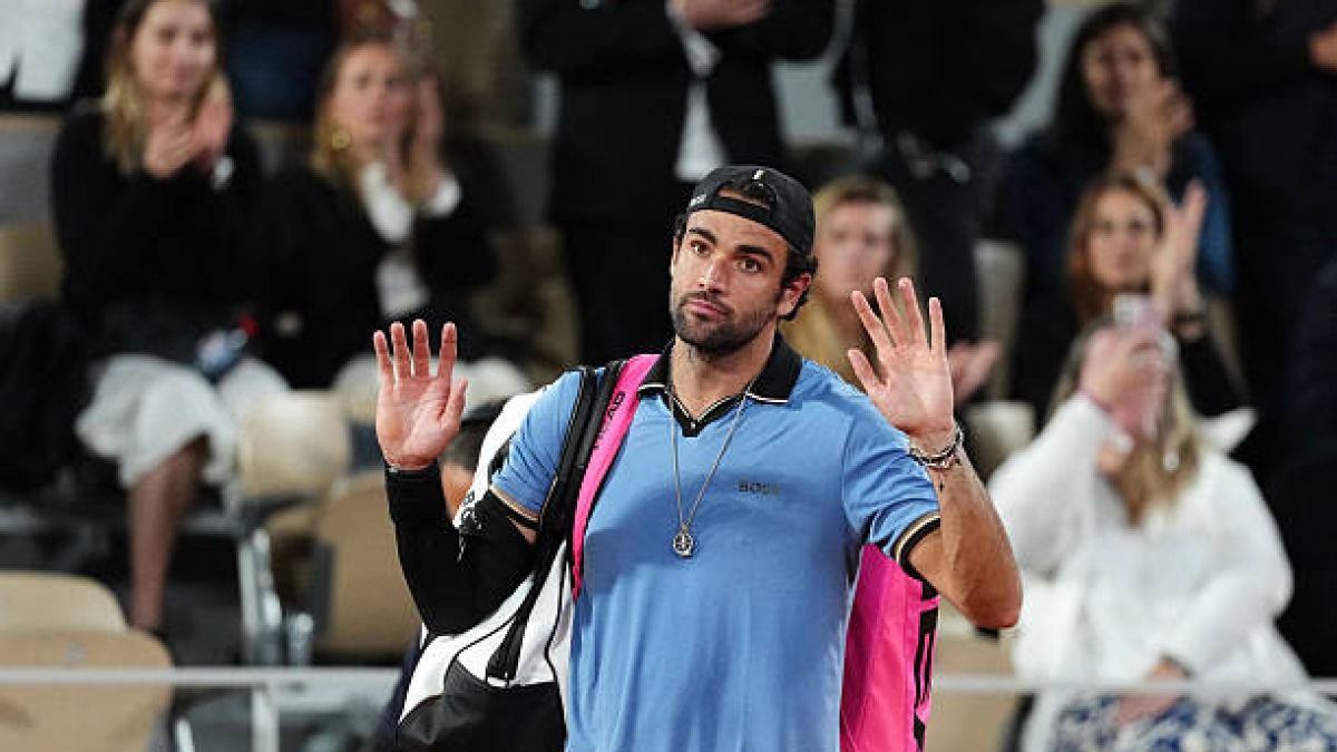 Berrettini, tras una nueva retirada en Roland Garros: "Estoy harto". Fuente: Getty Images.