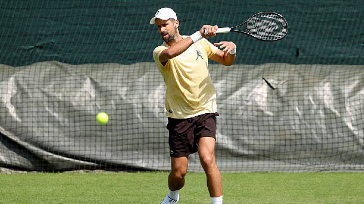 Djokovic enciende las alarmas antes de Wimbledon. Fuente: Getty Images.