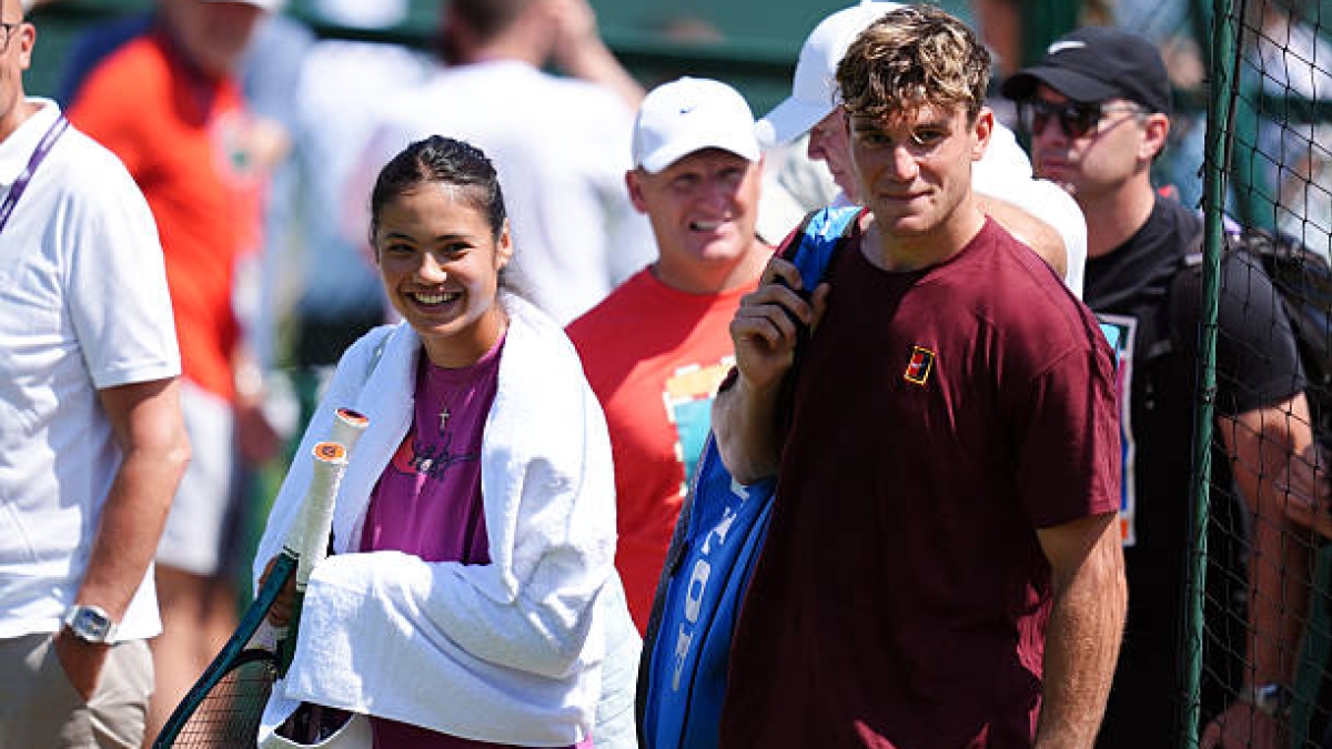 Draper and Raducanu, the great hopes of the United Kingdom for Wimbledon. Source: Getty Images.