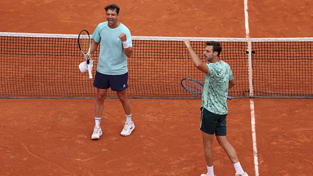 Granollers y Zeballos reinan en Roland Garros por segundo año consecutivo. Fuente: Getty Images.