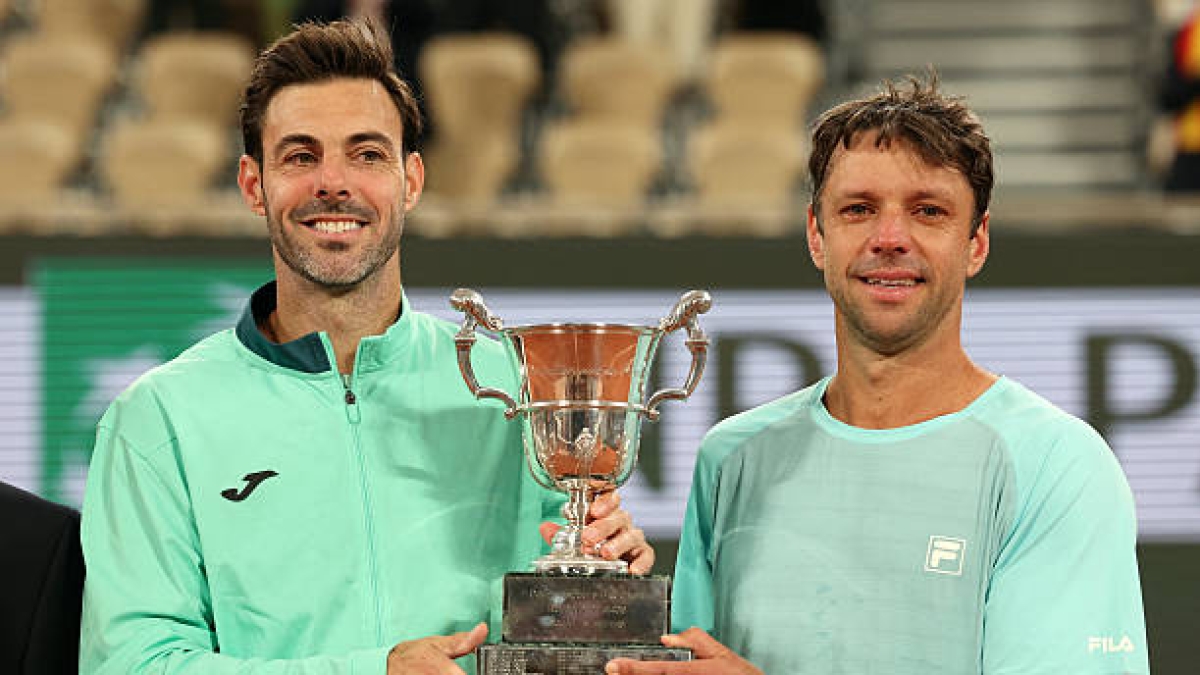 Granollers y Zeballos, tras ganar su segundo Roland Garros: "Nunca es tarde para nadie". Fuente: Getty Images.