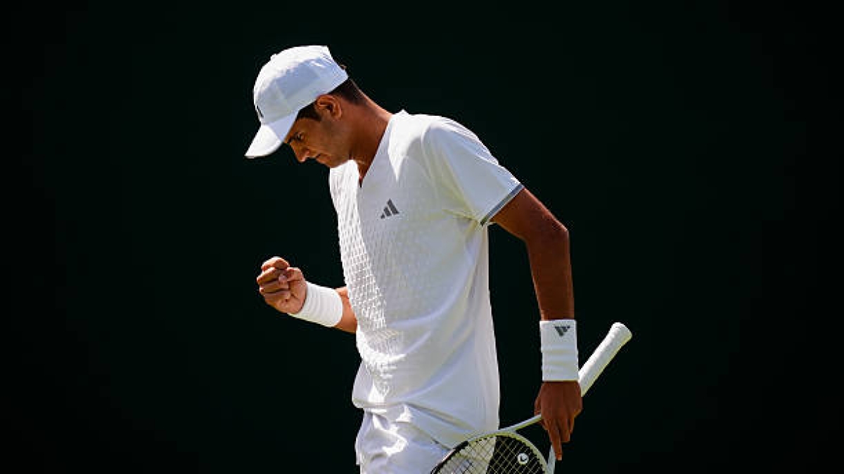  Jódar no entiende de molestias ni de rodaje para arrasar en su debut en Wimbledon. Foto: Gettyimages