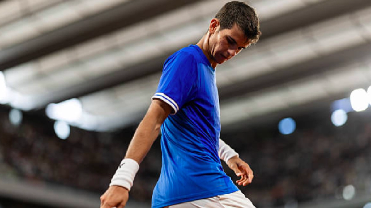 Rafa Jódar se pierde Eastbourne por lesión abdominal y ¿llegará? sin rodaje a Wimbledon. Fuente: Getty
