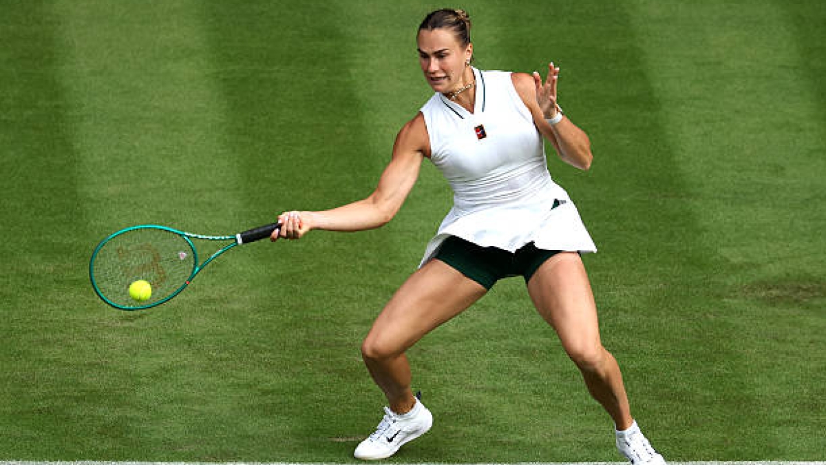 Sabalenka debuta a lo grande en Wimbledon. Fuente: Getty Images.