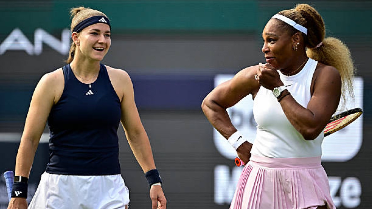 Serena Williams cae a las primeras de cambio en Berlín junto a Muchova. Fuente: Getty Images.