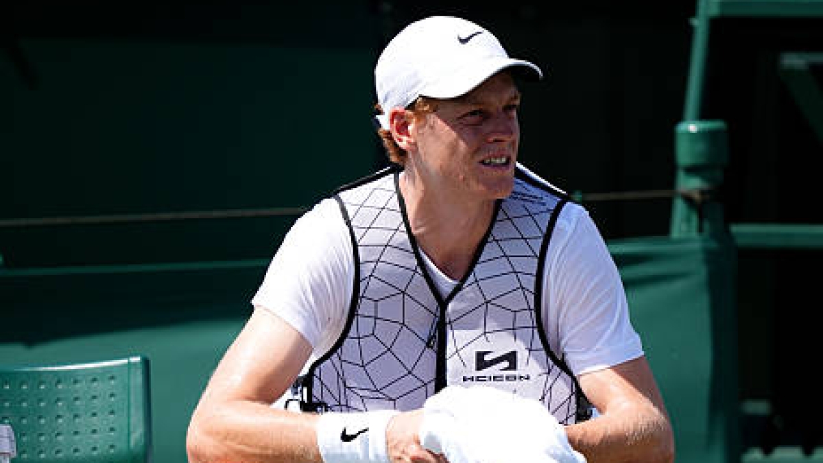 Sinner encuentra un remedio para el calor extremo en Wimbledon. Fuente: Getty Images.