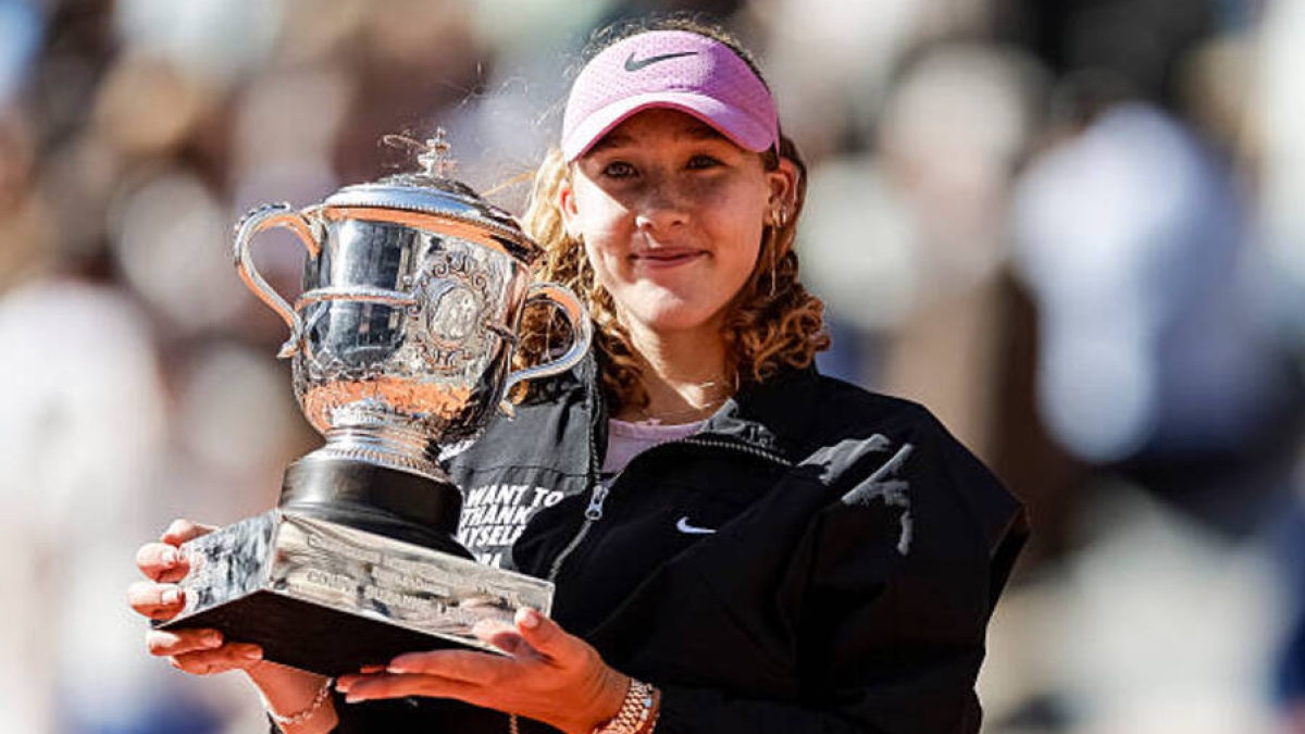 Mirra Andreeva, championne à Paris de son premier Slam. Source : Getty