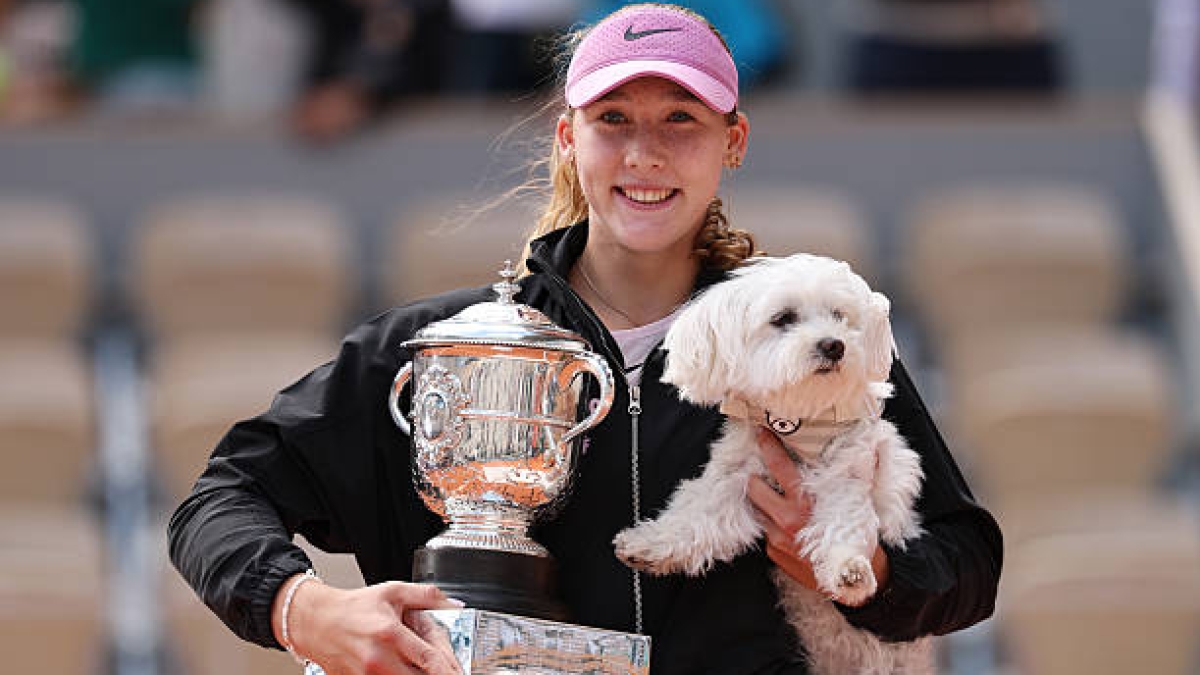 Mirra Andreeva, after winning Roland Garros: "It's as if everyone had forgotten it". Source: Getty