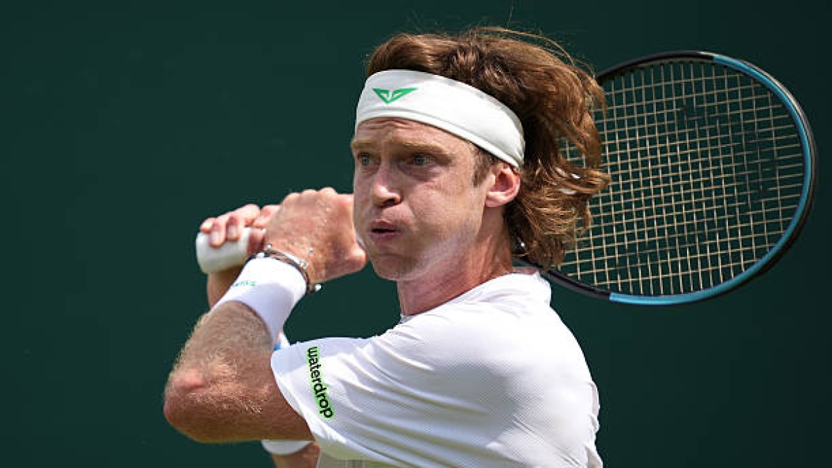 Andrey Rublev, cabezas de serie eliminados en Wimbledon 2026. Foto: gettyimages