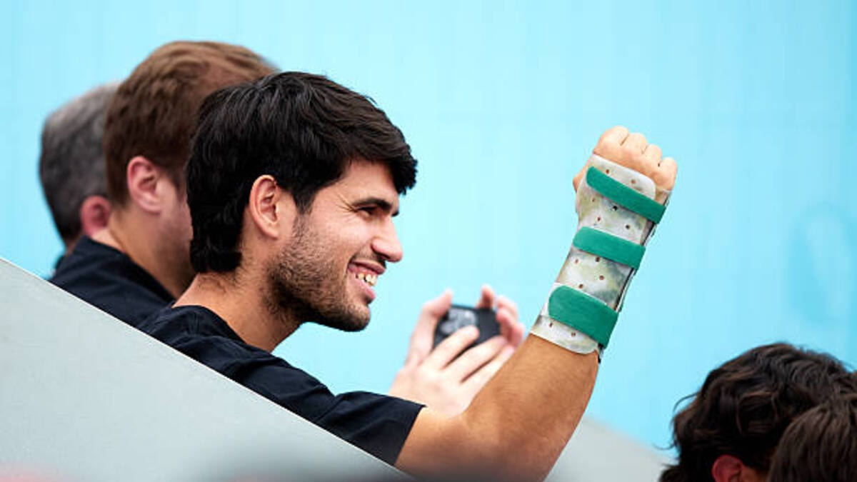 Carlos Alcaraz, next steps in recovery. Photo: gettyimages
