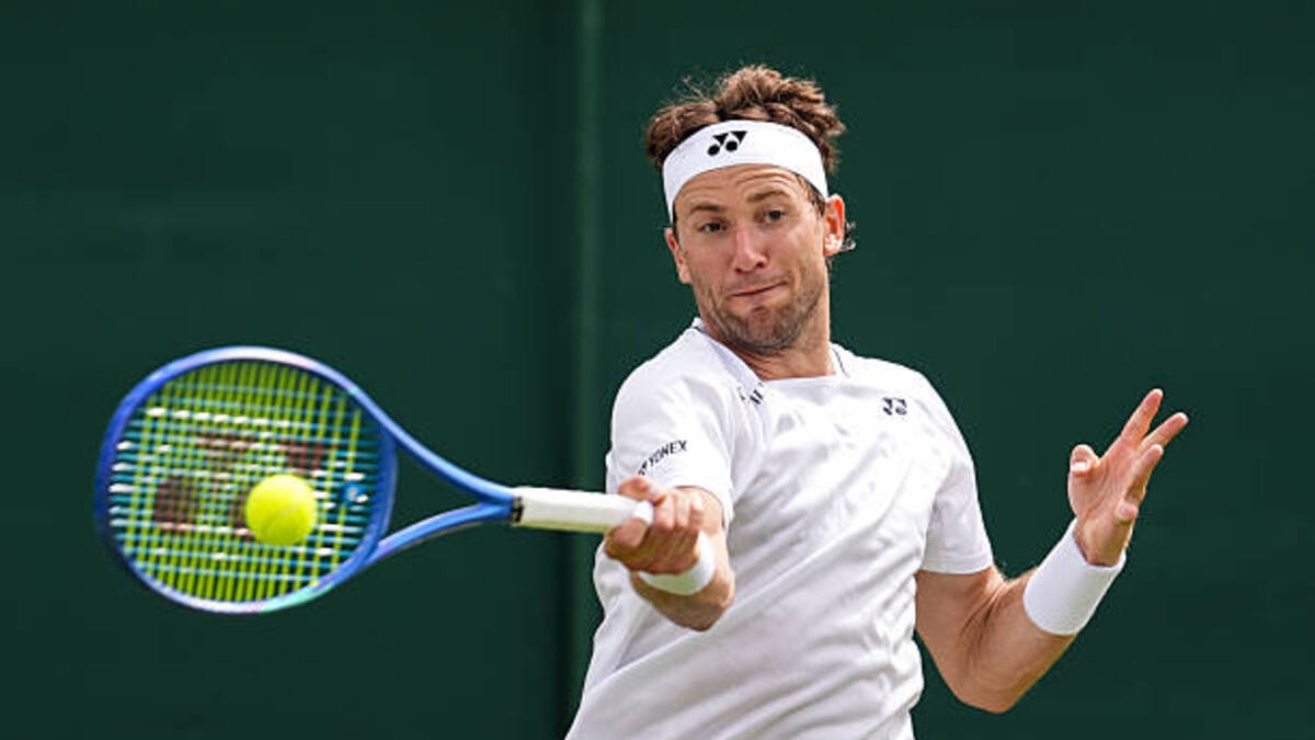 Casper Ruud, falta de interés en la hierba. Foto: gettyimages