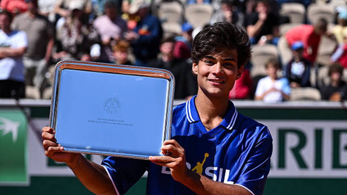 Luis Guto Miguel, junior champion at Roland Garros. Photo: gettyimages