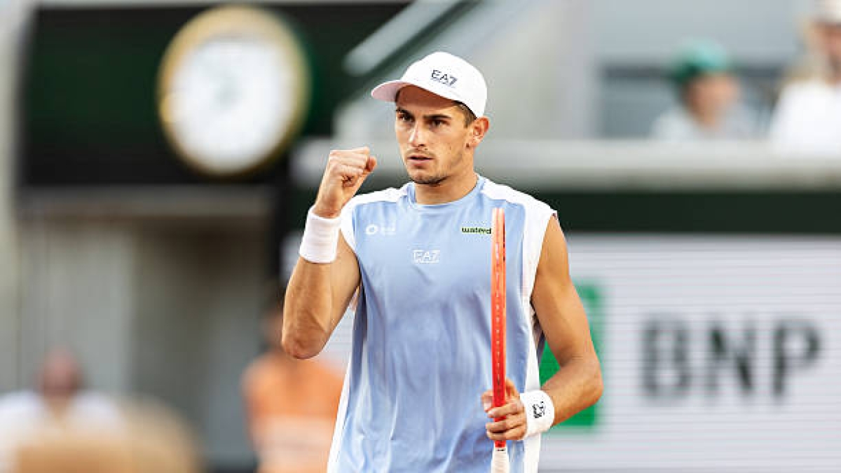 Matteo Arnaldi, tiempo invertido en Roland Garros 2026. Foto: gettyimages