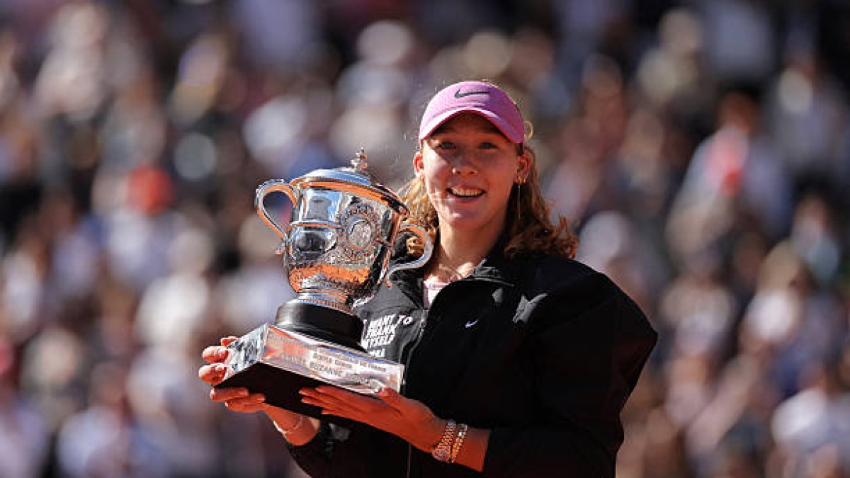 Mirra Andreeva, message de remerciement. Photo: gettyimages