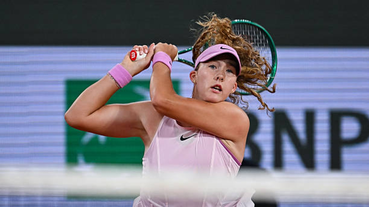 Mirra Andreeva bat Cirstea à Roland Garros 2026. Photo : gettyimages