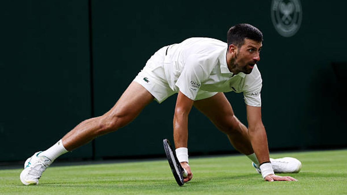 Novak Djokovic defeats Wu at Wimbledon 2026. Photo: gettyimages