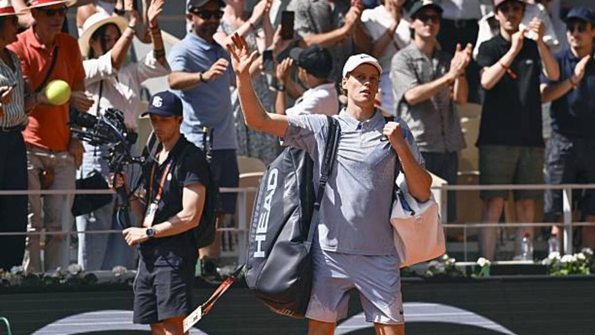 Jannik Sinner, argent gagné sur le court. Photo : gettyimages