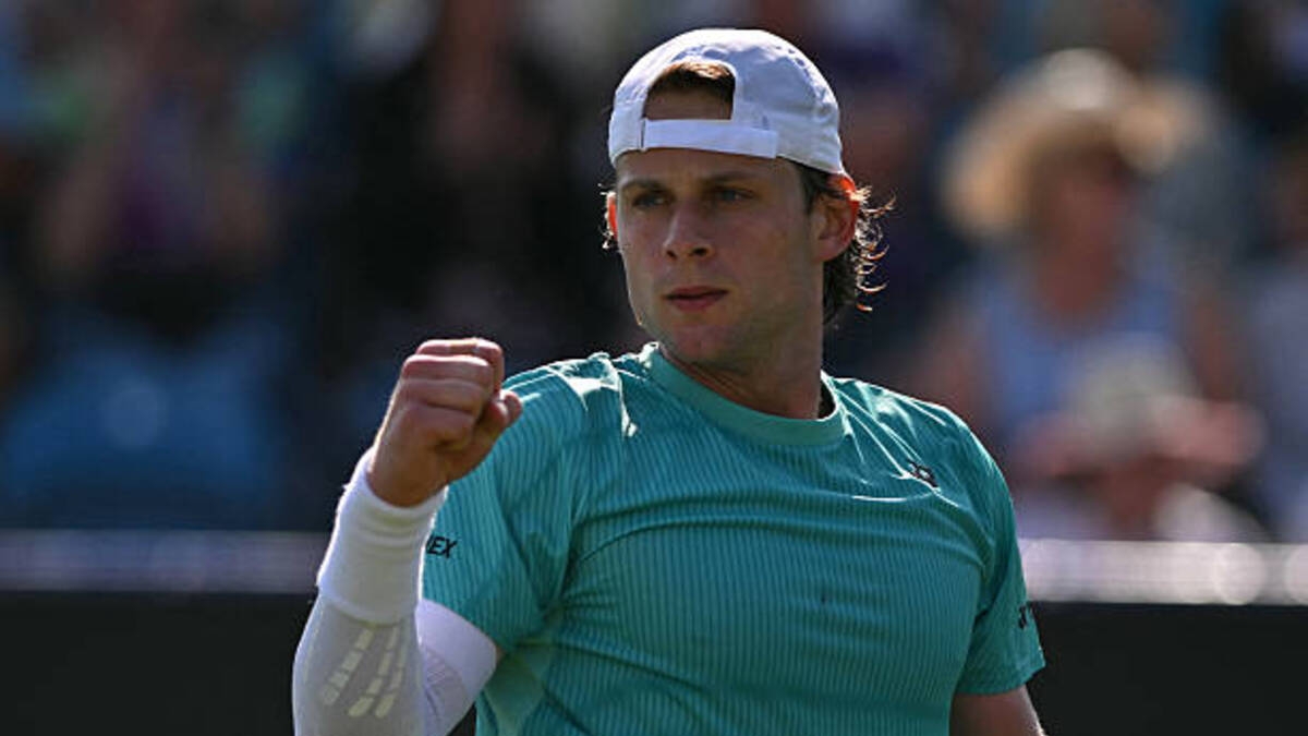 Zizou Bergs, campeón en Eastbourne. Foto: gettyimages
