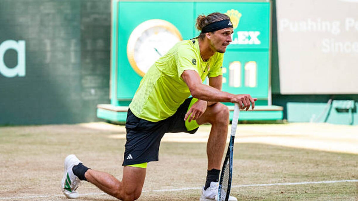 Alexander Zverev, cuadro en Halle. Foto: gettyimages