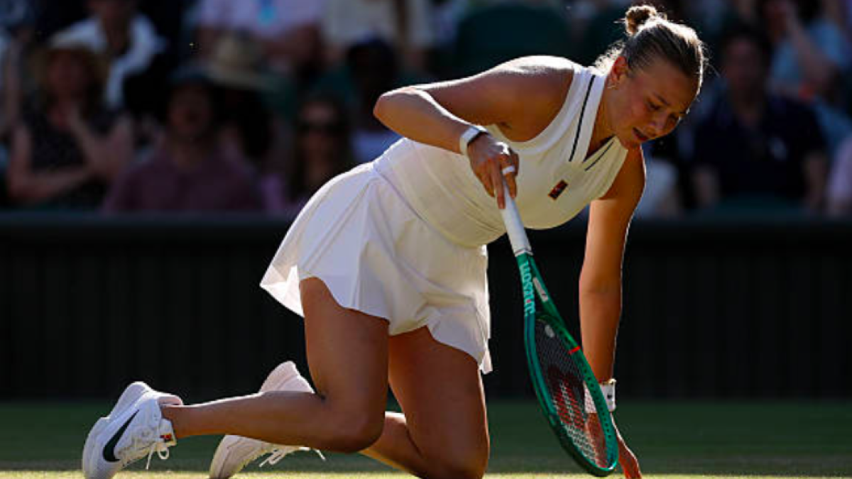 El derrumbe de Amanda Anisimova: "Es como si estuviera jugando un WTA125K, no Wimbledon". Fuente: Getty