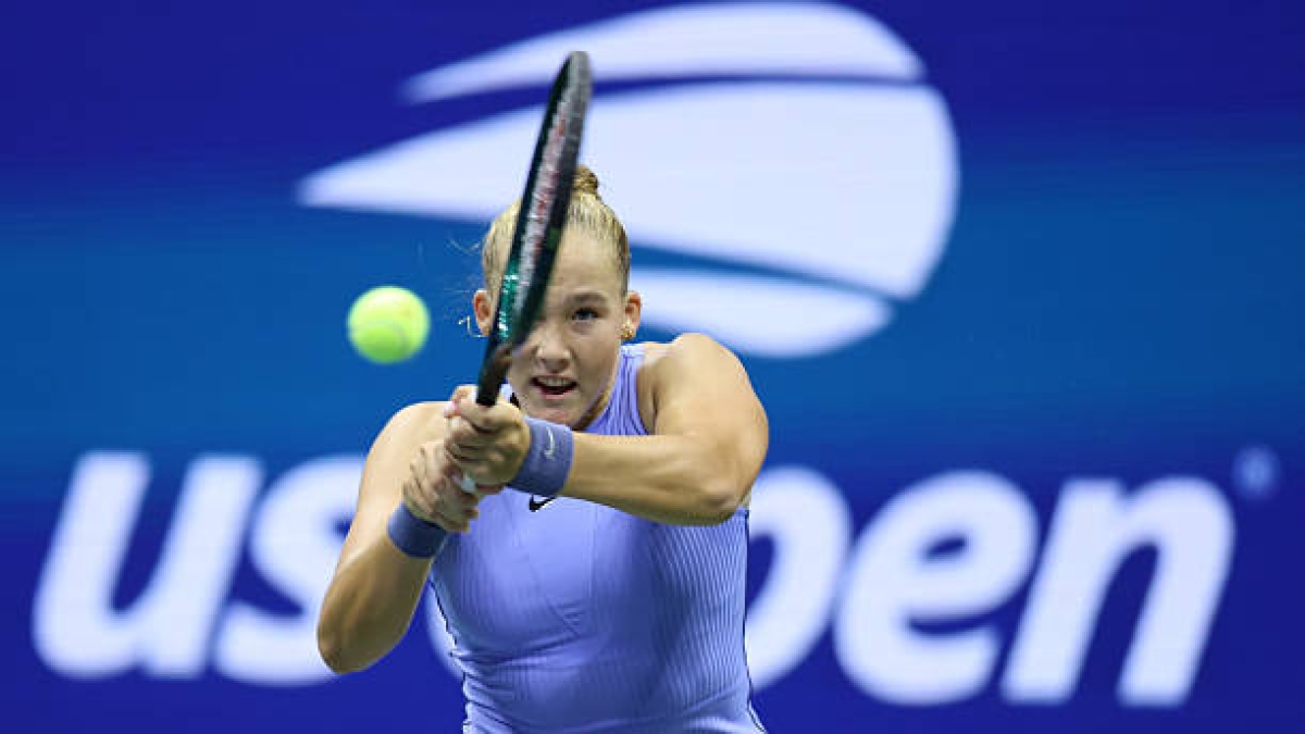 Andreeva busca superar sus propias barreras en el US Open. Foto: Gettyimages