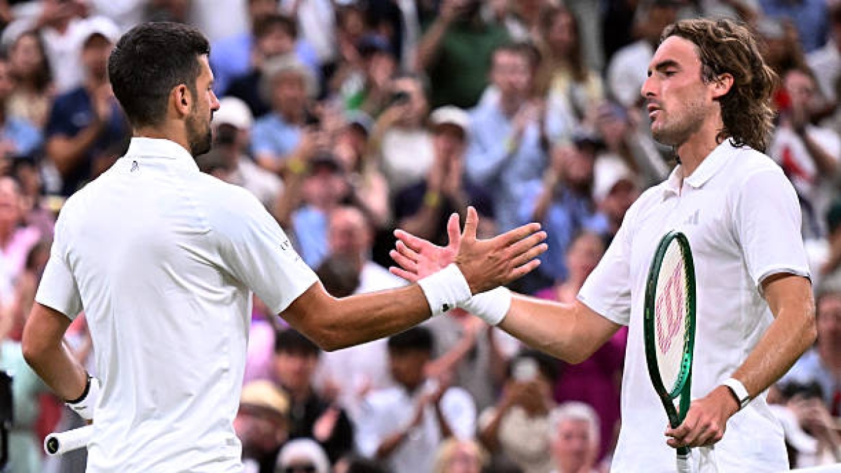 Djokovic, about Tsitsipas' moment: "He is not in his best form at the moment, that is evident." Photo: Getty Images