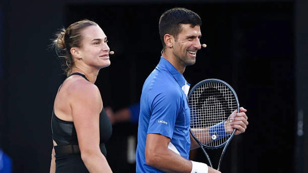 El dobles mixto del US Open toma forma: ¡Sabalenka y Djokovic jugarán juntos! Fuente: Getty Images.