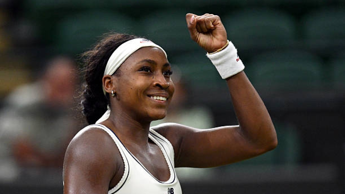 Gauff revela la surrealista situación que vivió ante Bencic en Wimbledon. Fuente: Getty Images.