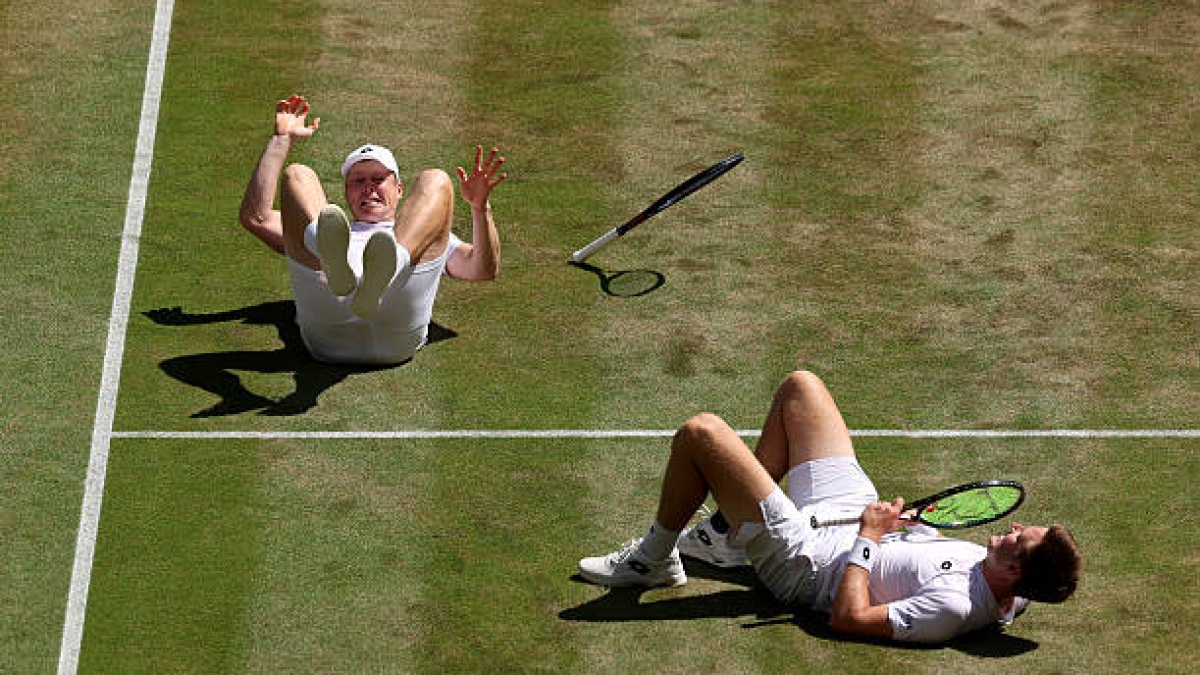 Heliovaara and Patten reign at Wimbledon. Source: Getty Images.