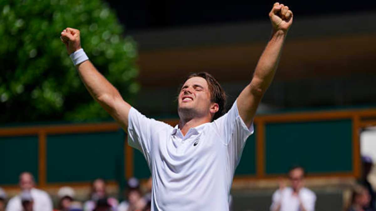 Arthur Fery, el único superviviente en Wimbledon de un tenis en crisis. Fuente: Getty