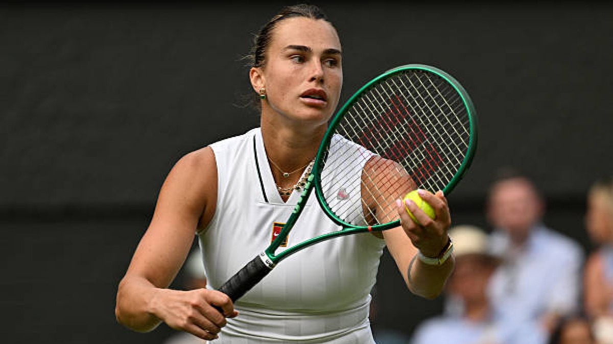 Las 'red flags' de Sabalenka en Wimbledon. Fuente: Getty Images.