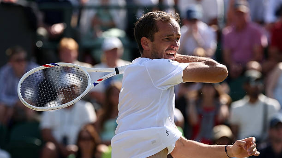 Medvedev no pone excusas: "Estoy realmente decepcionado, porque sentía que podía hacerlo bien en Wimbledon". Foto: Gettyimages