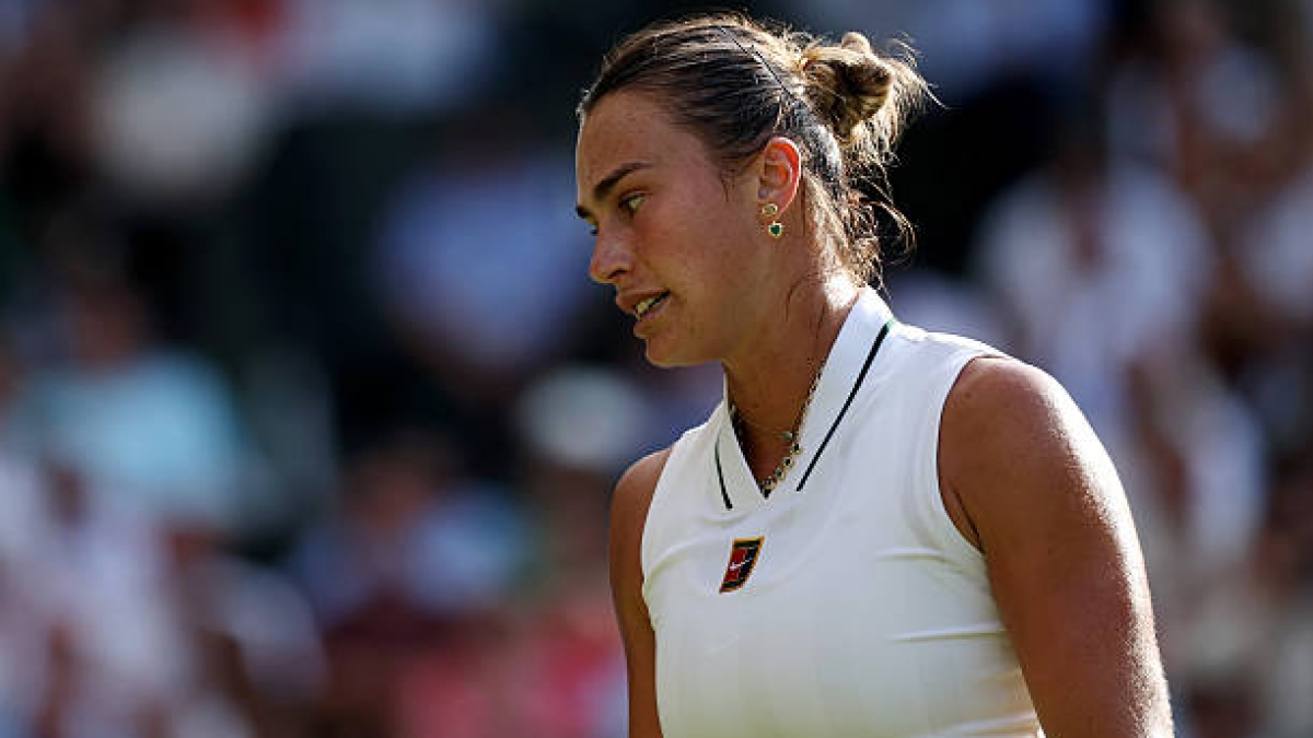Sabalenka se sincera tras caer en Wimbledon: "Estuve a punto de perder los papeles". Fuente: Getty Images.