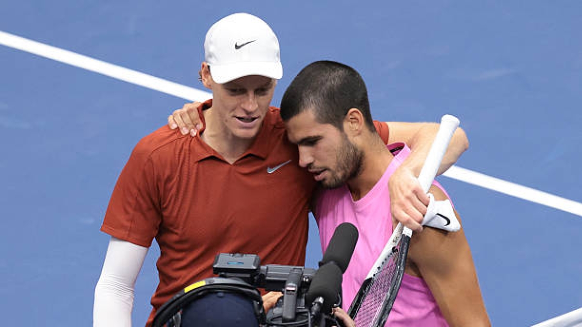 "Sinner sigue siendo el gran favorito para el US Open, incluso si Alcaraz regresa". Foto: Gettyimages