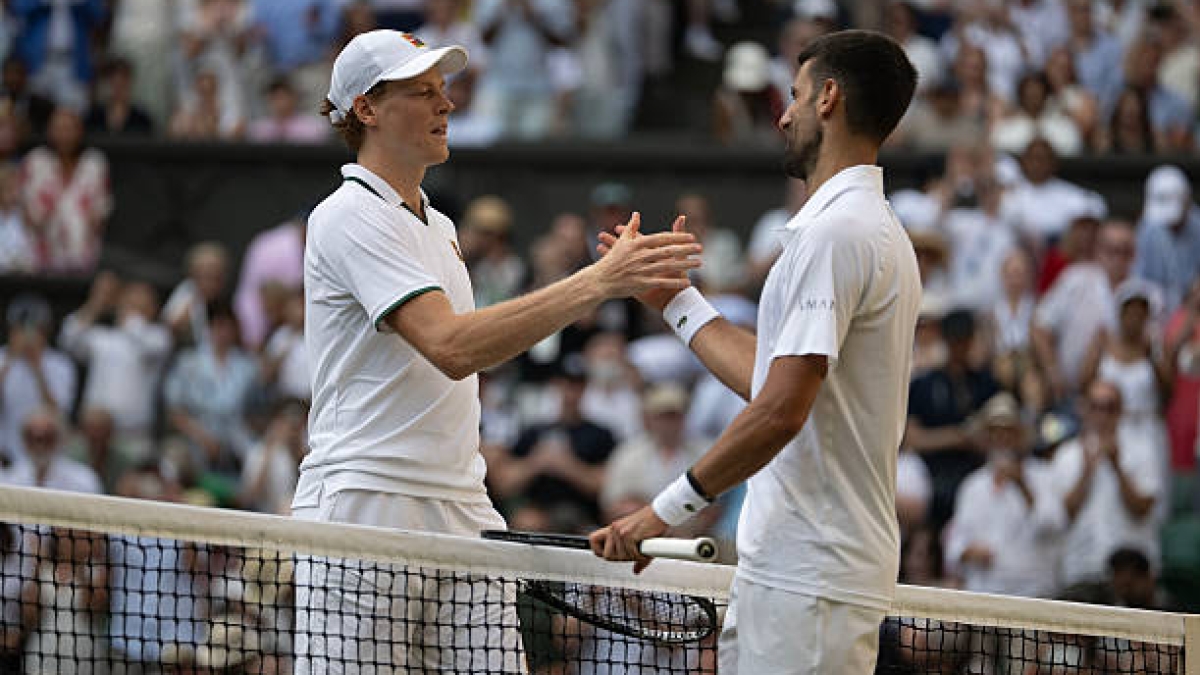 "Veo a Sinner como una versión evolucionada de Djokovic". Fuente: Getty Images.