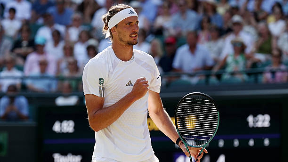 Zverev approfitta di un Fritz indebolito per continuare ad avanzare a Wimbledon. Fonte: Getty Images.
