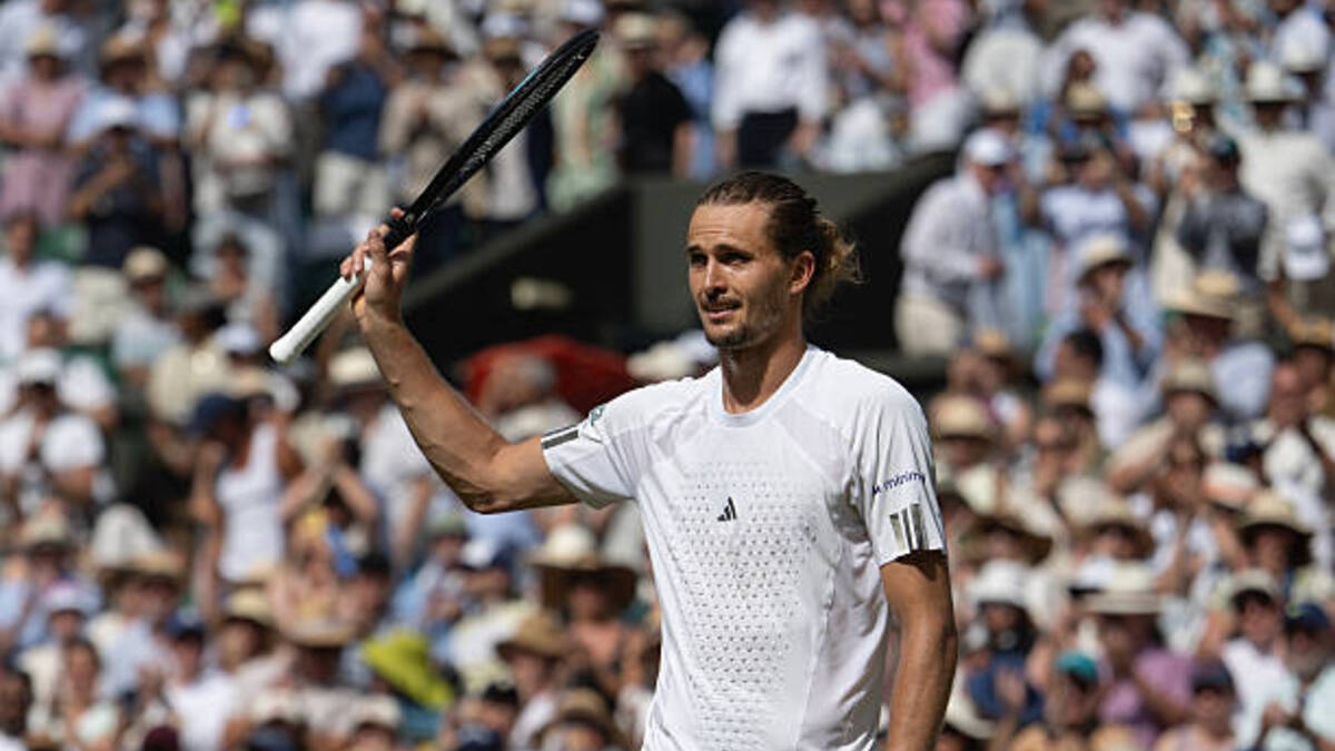 Alexander Zverev speaks after reaching the Wimbledon 2026 final. Photo: gettyimages