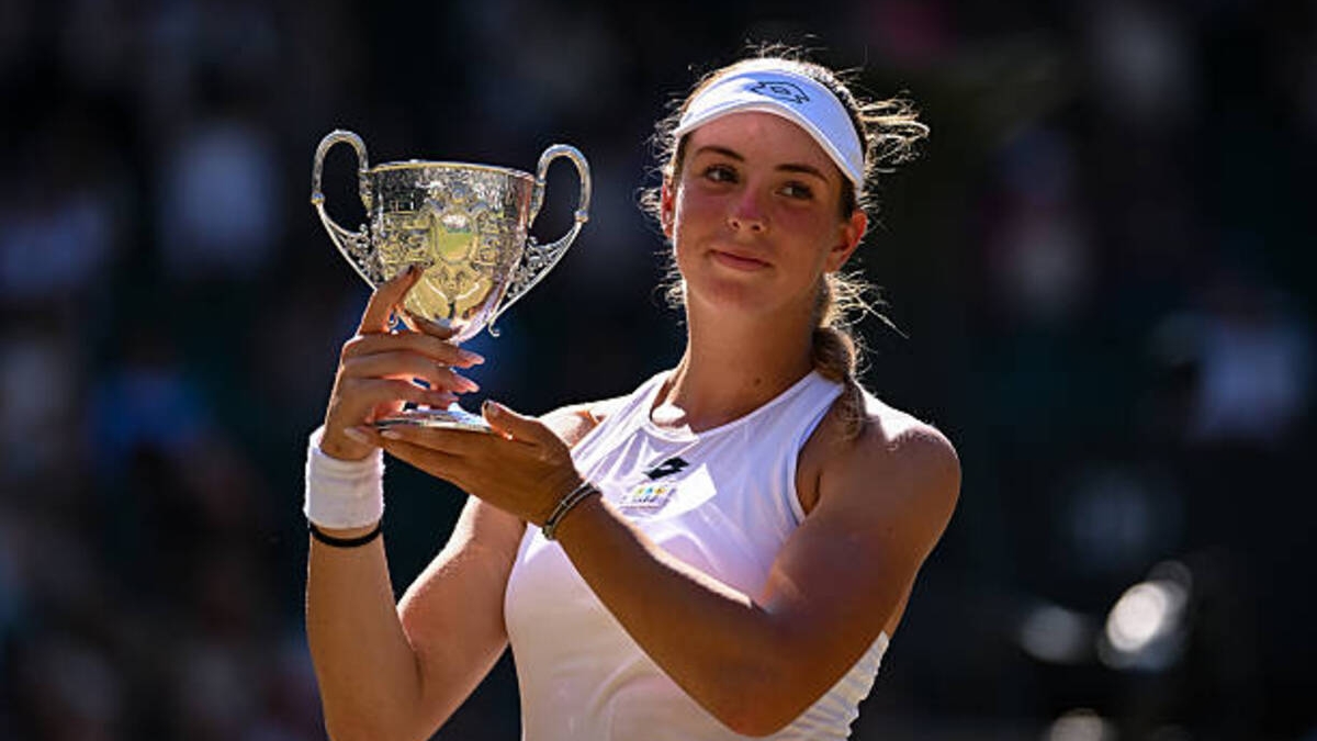 Anna Pushkareva, junior Wimbledon champion 2026. Photo: gettyimages